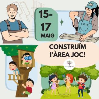 construcció comunitària de l'Àrea de joc de l'Econau