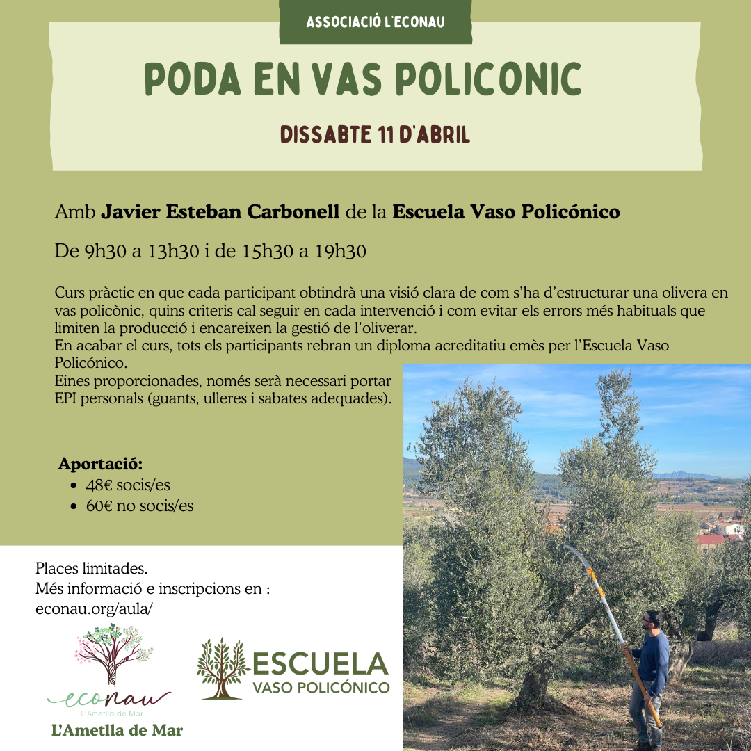 11/4: poda en vas policonic